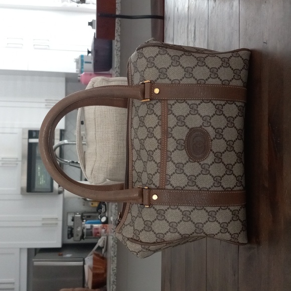 Authentic Vintage Gucci Interlocking GG Monogram Supreme Boston Doctor Satchel - Picture 2 of 12